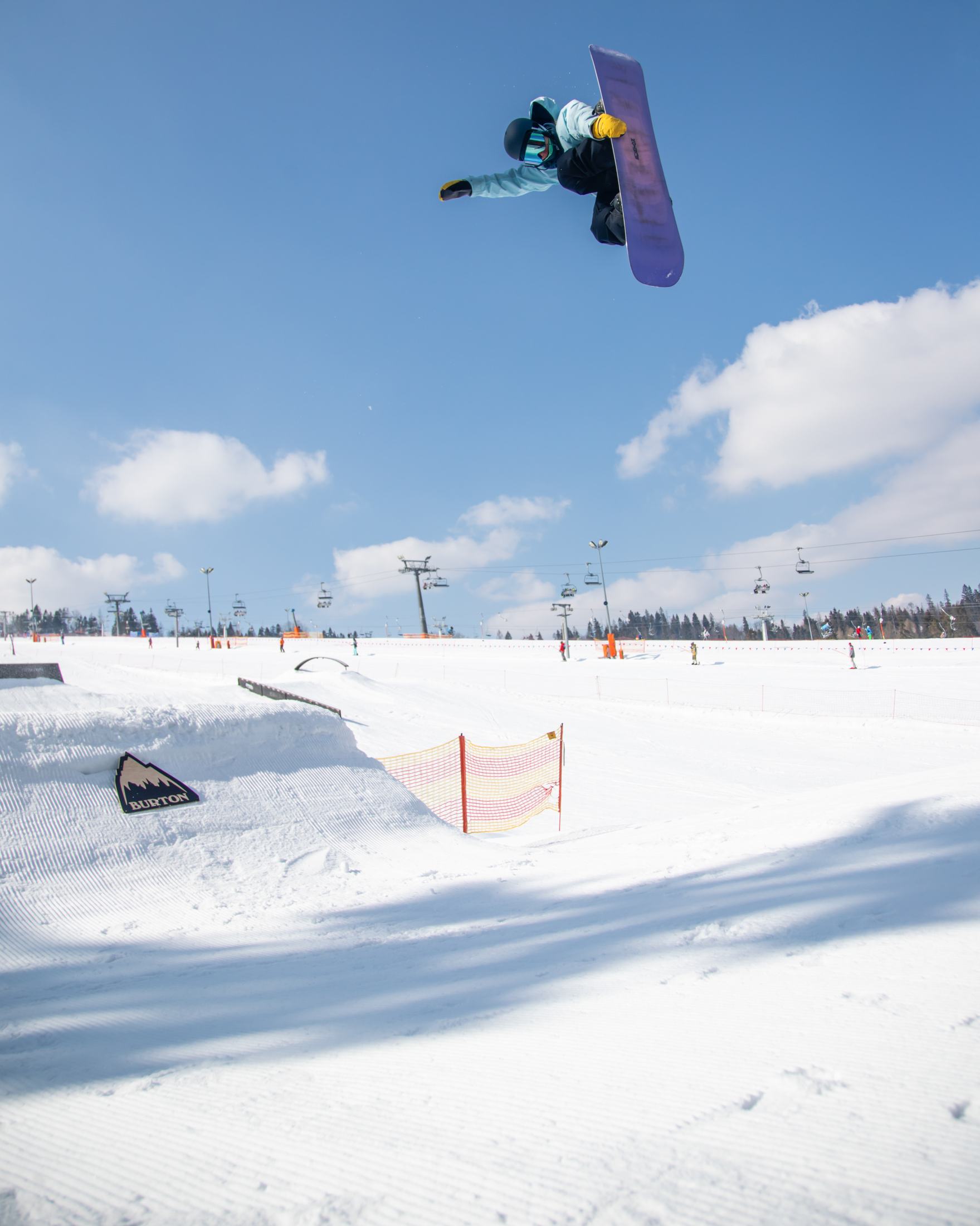 Snowboard training frame